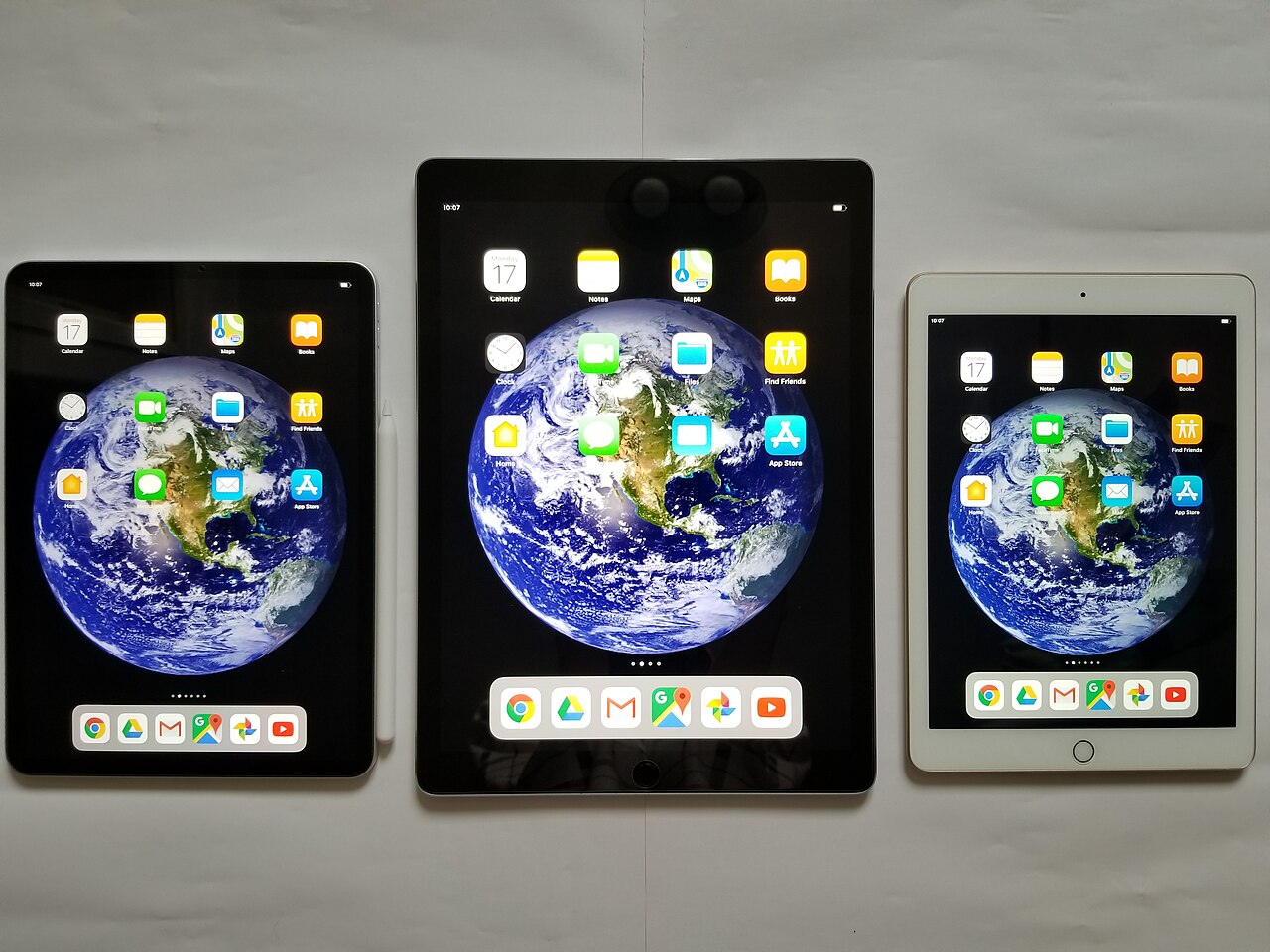 Tablettes iPad avec écran d'accueil