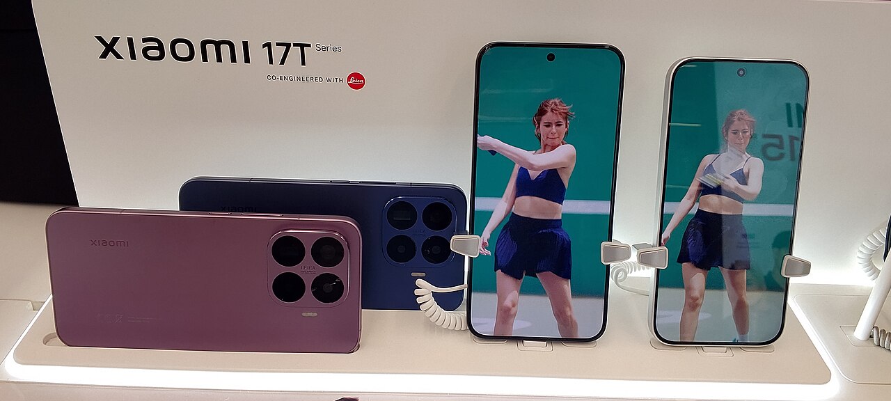Smartphones Xiaomi 17T en vitrine